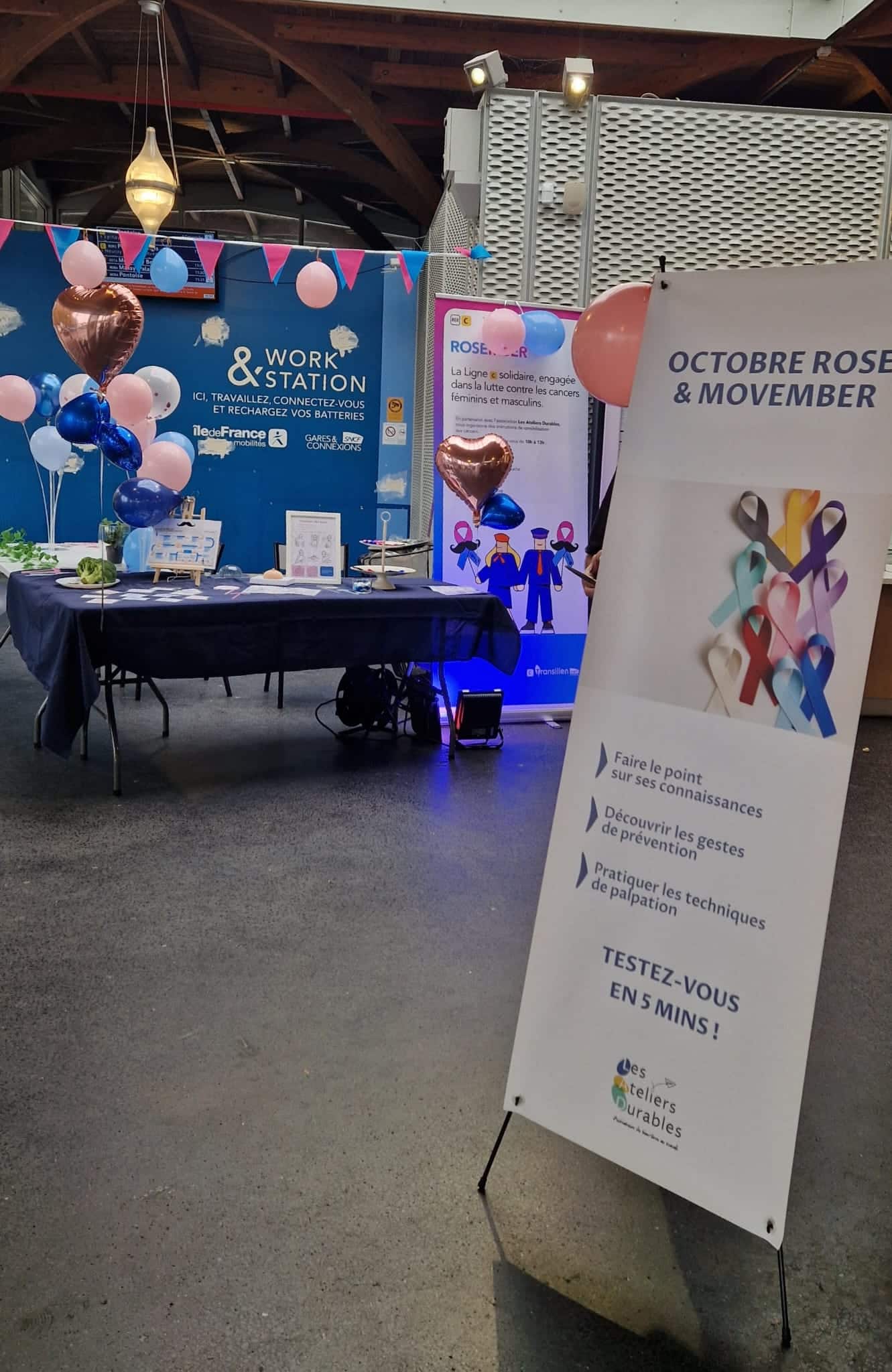 Stand octobre rose SNCF