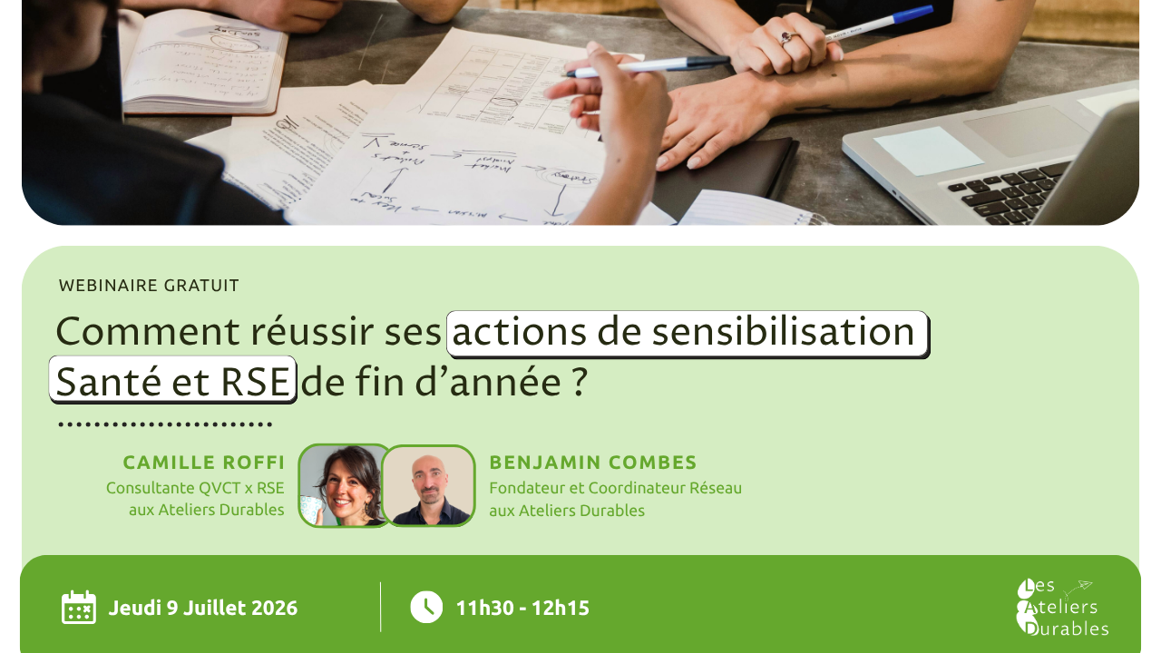 Webinaire Comment réussir ses actions de sensibilisation